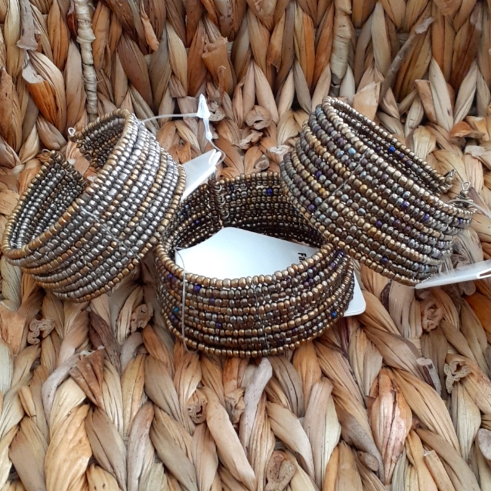 NWT Multicolored Cuff Beaded Bracelet